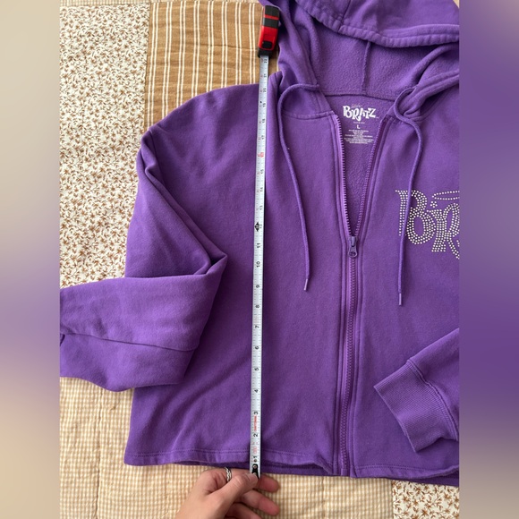 Vintage Purple Bratz Hoodie with Rhinestone Logo 2001 World Tour - Picture 2 of 6